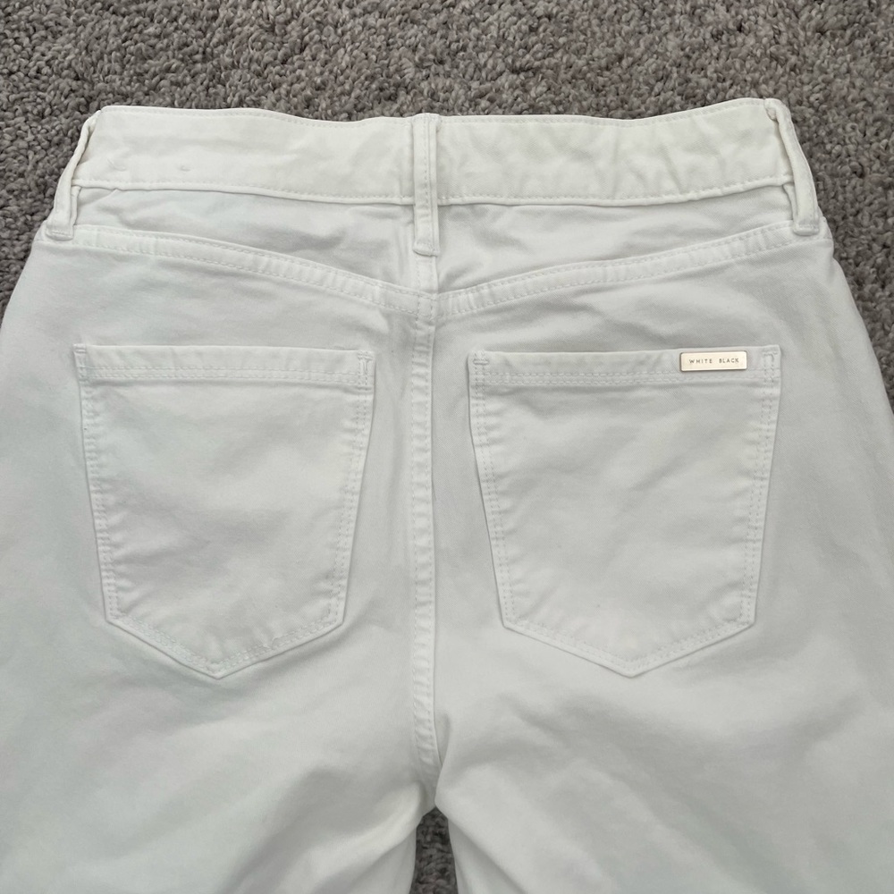 White denim skinny ankle jeans size 0